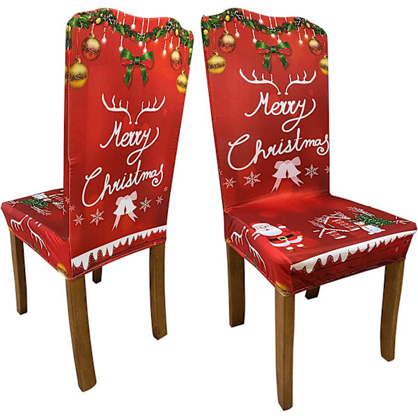 Julmatstolsöverdrag - Set med 2 stretchstolar Prot