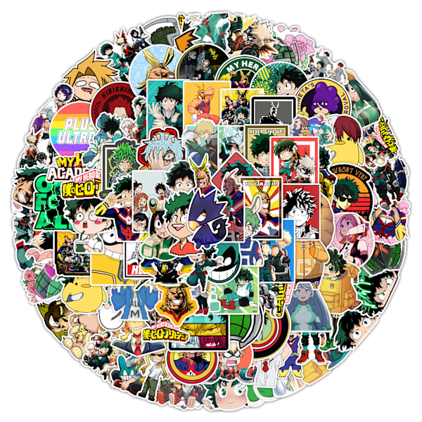100 kpl tarroja - My Hero Academia -hahmo tarroja