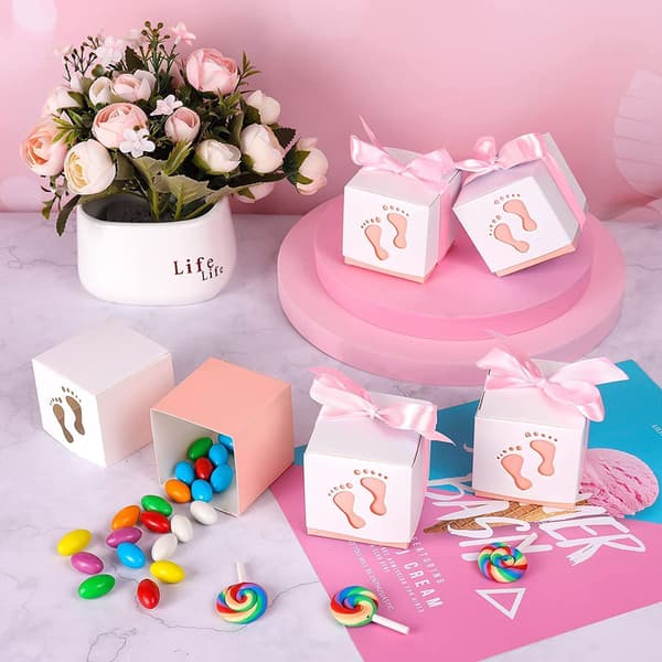 Pappersgodisbox, 50 st pulverpresentask, godisbox, band Ca