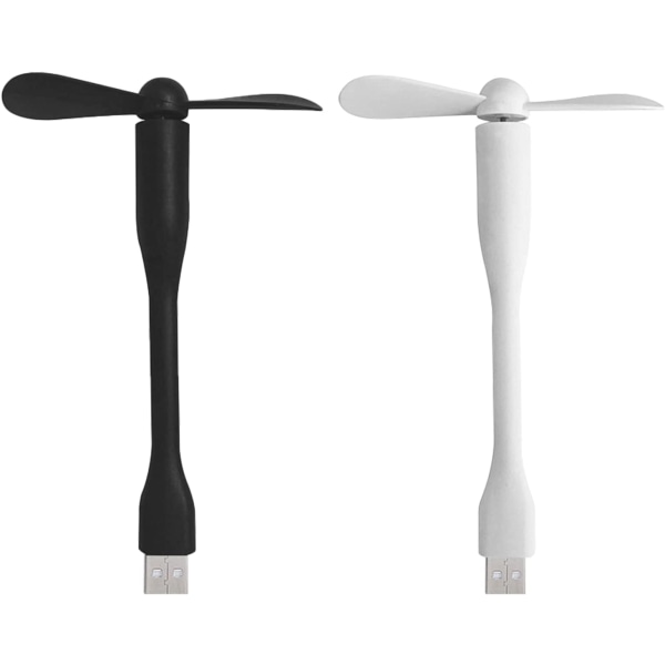 USB-blæser, lille blæser, lille USB-blæser, 2 stk bærbar USB blæser, 360°