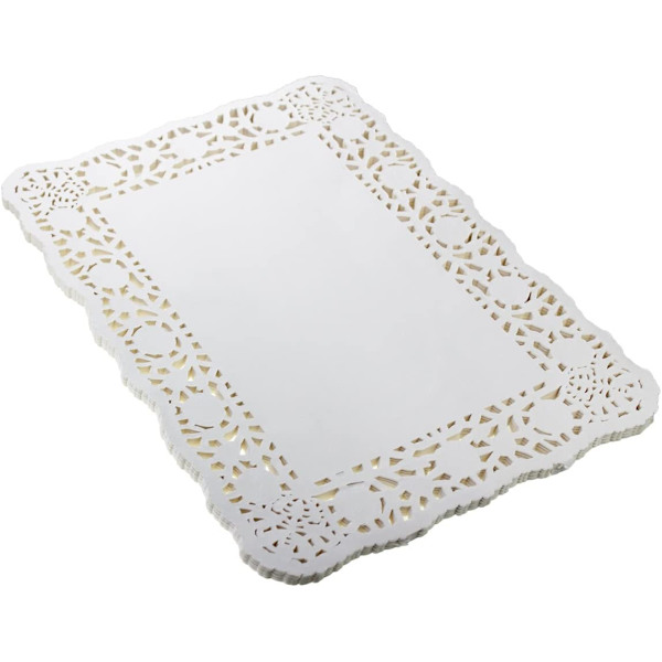 150 st vita spetspapper doilies kakförpackningsplatta