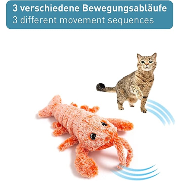 Interaktivt elektronisk fiskelegetøj til katte - blødt elektrisk legetøj,