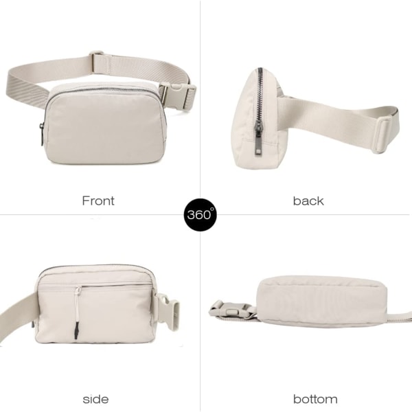 Fanny Belt Bag Midjeväska Crossbody Väskor Bum Bag för Löpning Vandring