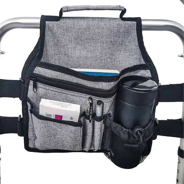 Rullestol Walker Bag, sammenleggbar Walker kurv Organizer Pouch