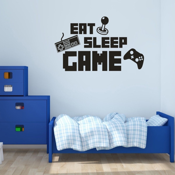 Game Room Wall Stickers Veggmalerier Gamer Wall Decals Plakat for Chil