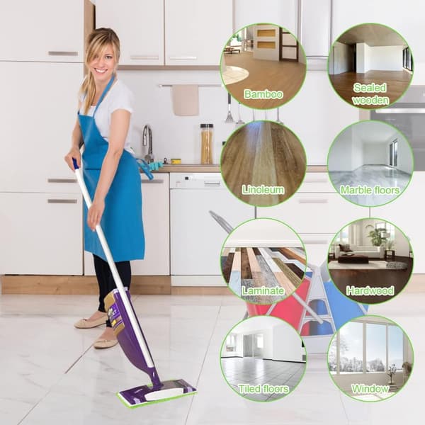 6 stk. Mikrofibermopper (grøn), udskiftning af mikrofibermopper,
