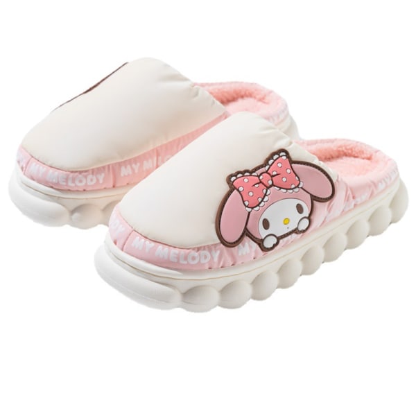 Warm Cartoon Cute Cotton Slippers for Women Wearing Outside