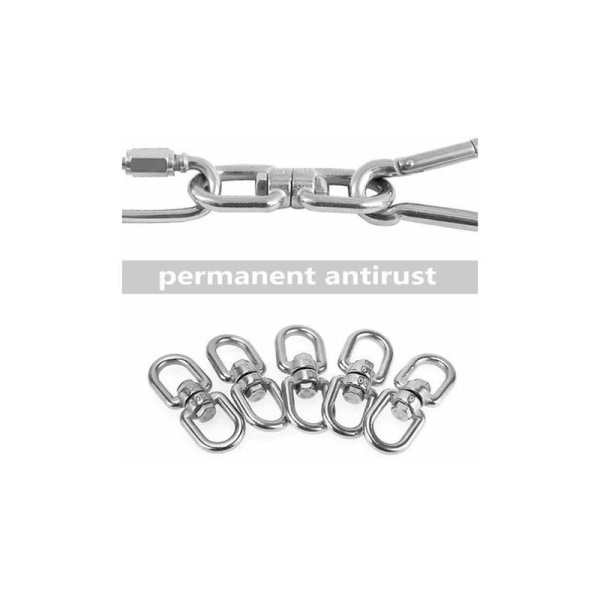 M4 Dobbel Ended Swivel Ring, 304 Rustfritt Stål Swivel Ring, Sa
