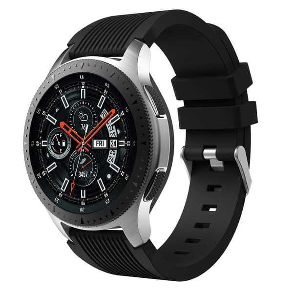 Silikonrem til Samsung Galaxy Watch 22 mm Sort