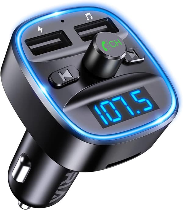 Bluetooth FM-sändare för bil, trådlös bilsändare