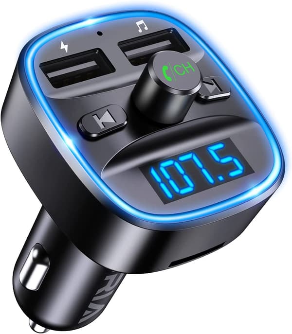 Bluetooth FM-sender til bil, trådløs radioadapter til bil