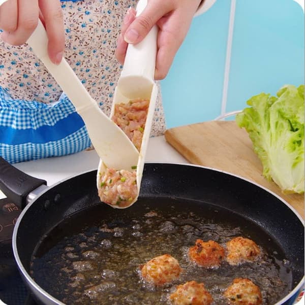Kök Kreativa Köttbullar Fiskbollar Maker Processor Skrapa Wh