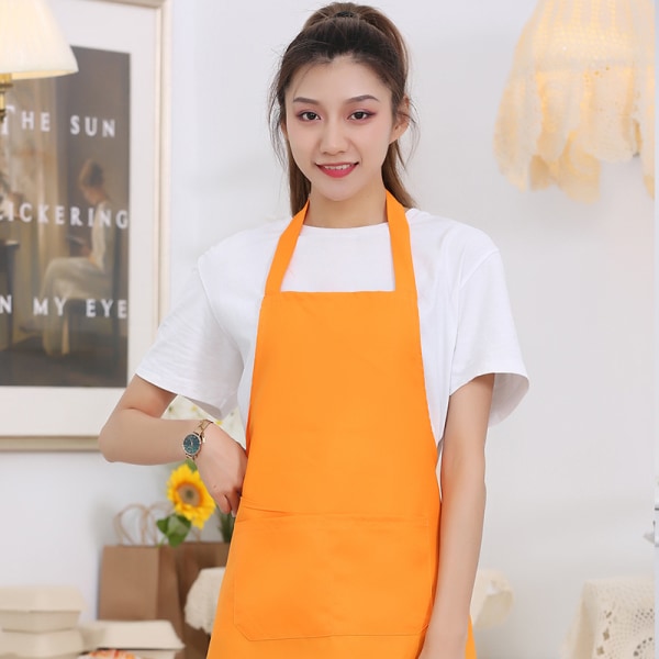 Yellow Chef Aprons, Apron with 2 Pockets, Waterproof Adjustable