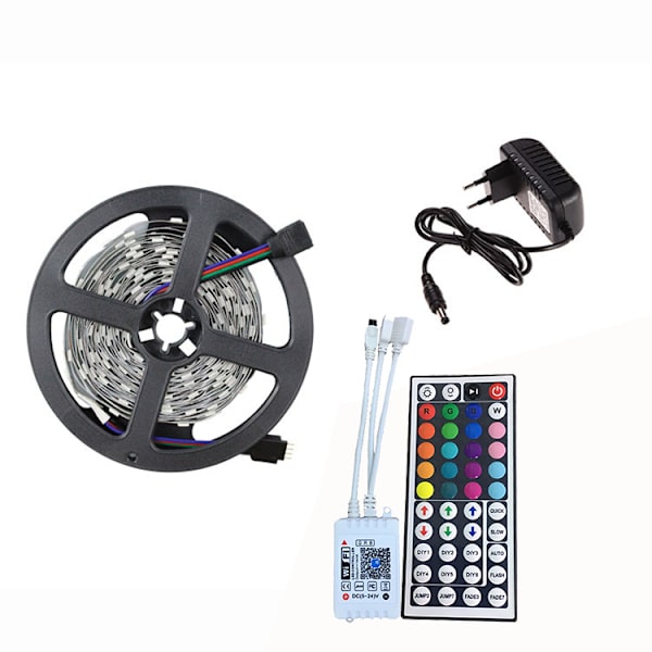 LED-remsats 10m RGB LED-remsa med 600 lysdioder (SMD5050), 16 färger