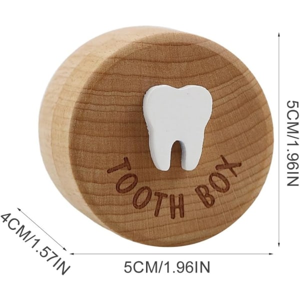 Lasten lehtipuuhampaiden laatikko Puinen hammaslaatikko Souvenir