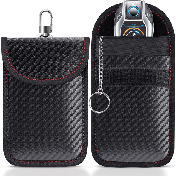 Faraday taske til bilnøgler, 2-pak Faraday taske | Bilnøglesignal B