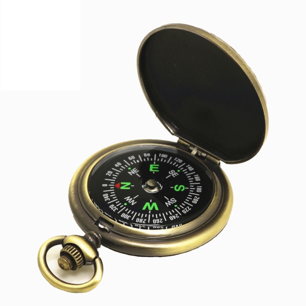 Retro lommeur kompass nord kompass metall flip gave kompass