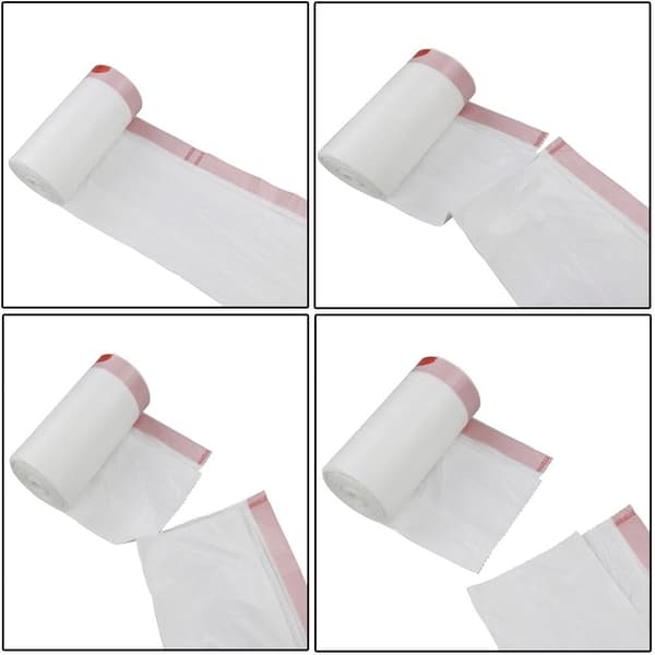 40*50cm 120 stk. søppelpose med snøring, hvit