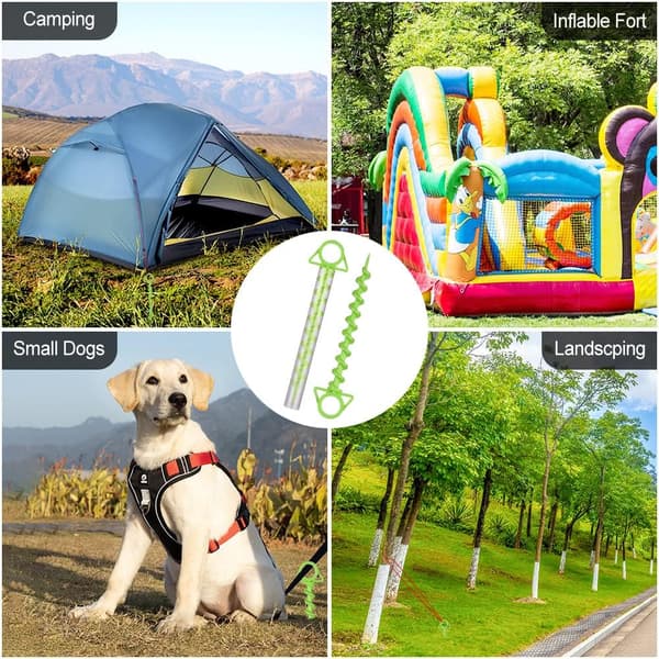 Grønne teltplugger 4-pak teltplugger for camping, telt, teltplugger