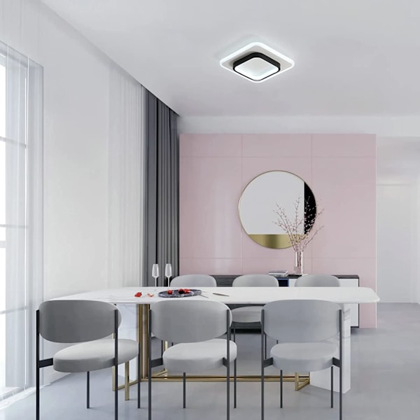 Kvadratisk LED Taklampe, Moderne 20W 2300LM Taklampe for Stue
