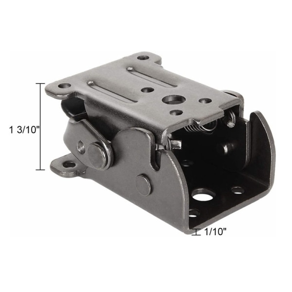 90 Selvlåsende Folding Hinge, Foldable Bracket, Locking Ext