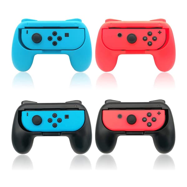 Sett med 4 grep som er kompatible med Nintendo Switch&OLED, Grip Compat