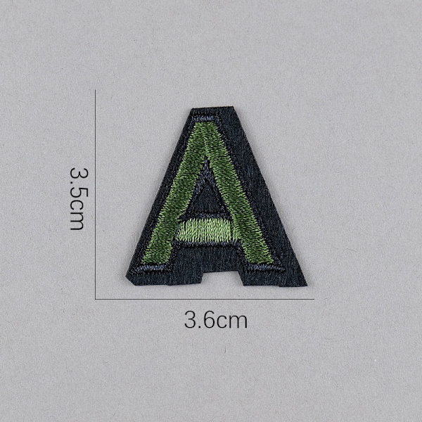 26 stk broderte strykemerker alfabetmerker applikasjon A-Z