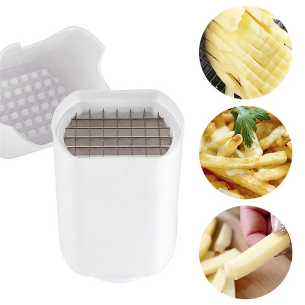 1 Piece Set (White) French Fries/Vegetable Cutter with Cutting G