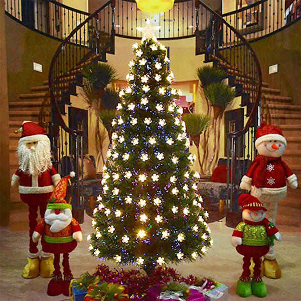 Ulkoilman aurinkovalo Garland String Cherry Flower Fairy 50LED Wate