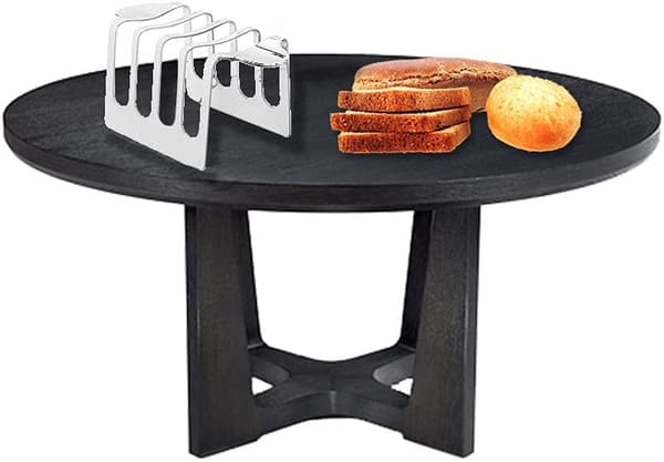 1 st Grillställ 4 Hål Rostfritt Stål Rektangulär Bröd Coo