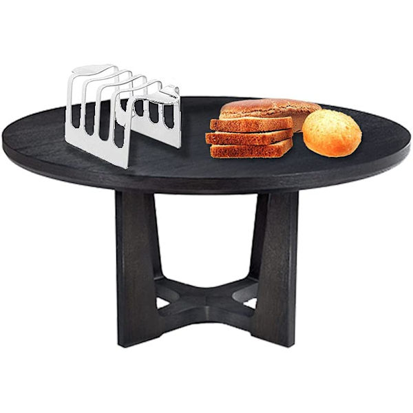 1 stk grillstativ 4 hull rustfritt stål rektangulær brødkjøler