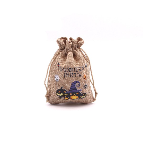 50 Pack (15 x 20 cm) Burlap Bags Halloween Trick Or Treat Burlap