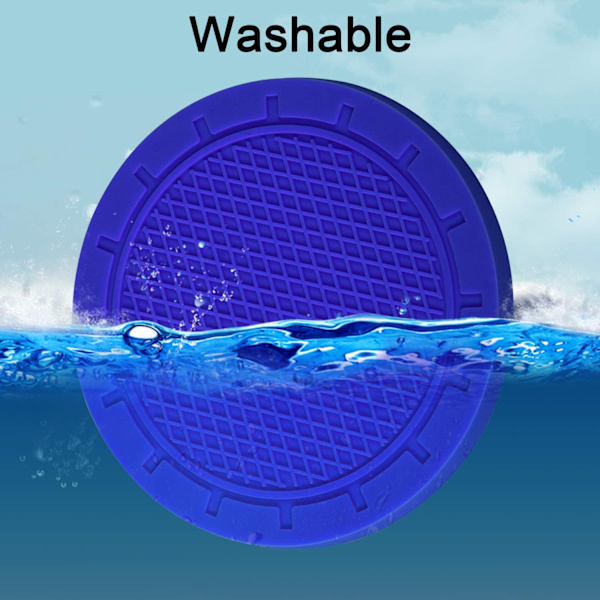 Bilkopholdere, Wisdompro 4-pak PVC Bilkopholder Indsats Coaster