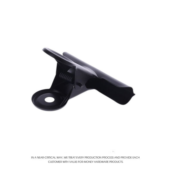 10 x 50mm Sorte Bulldog Bindende Papirclips / Metalhængslede Folde