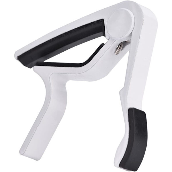 Akustisk gitar capo (hvit), 8,3*8,8 cm bærbar hurtigutskifting, sc