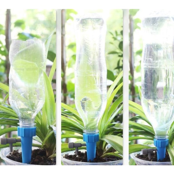 12-pack automatisk bevattningssystem, justerbar enkel bevattning, bevattning för krukväxter, växter, blommor, trädgård, inomhusväxter