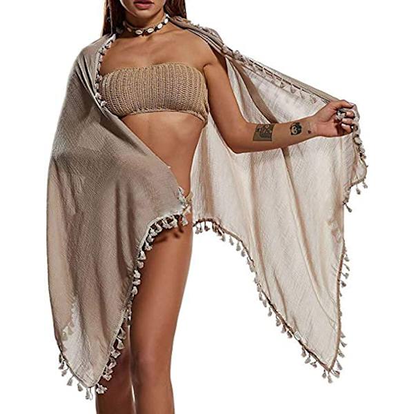Kvinde Strand Wrap, Cover Ups og Saronger Badetøj Strand Cover U