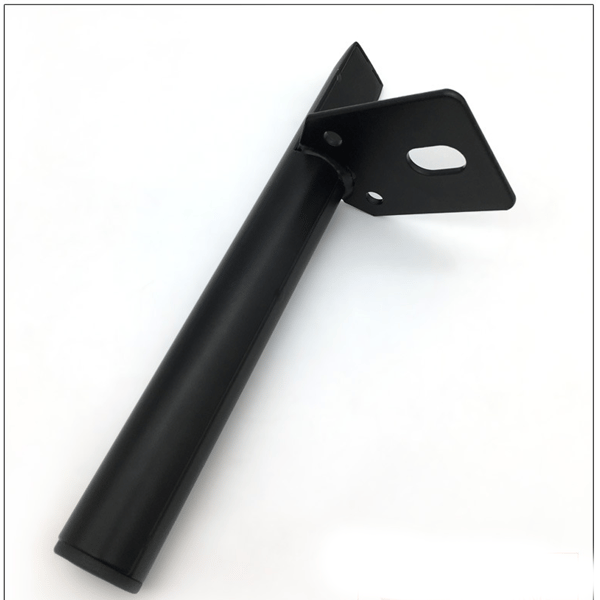 2 stk. 13 cm Møbelben, Sorte Metalbordben, DIY Møbler