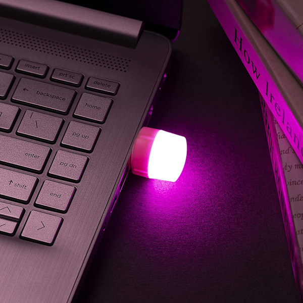 Mini USB-nattlys, kompakt LED-pære, bærbar belysning, Ambie