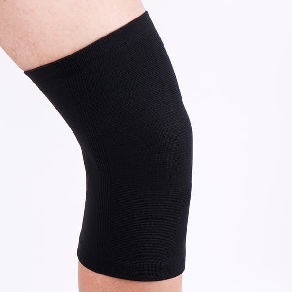 Elastiska knäskydd, stöd och smärtlindring för leder, One Size, Unisex, Svart
