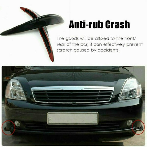 2 st Auto Car Bumper Corner Guard Cover 3D Stickers Protector Gu