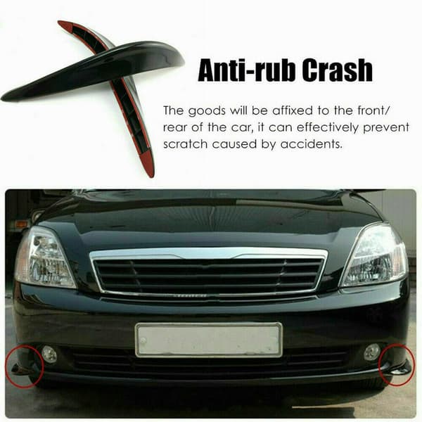 2 stk. Auto Car Bumper Corner Guard Cover 3D Stickers Protector Gu