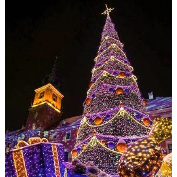 Thrisdar 50m Jul LED-ljusslinga utomhus (vit)