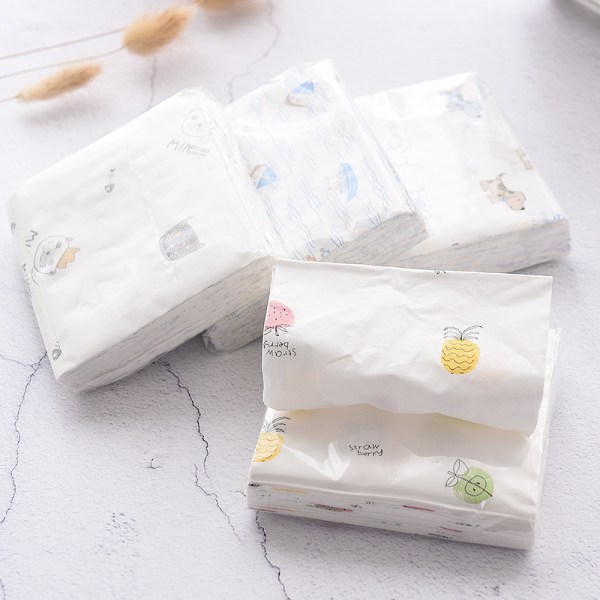 12 pakker gjennomsiktig silkepapir til daglig bruk, 50 ark pe