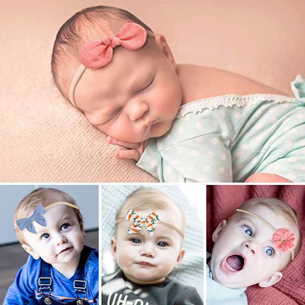 10 stk. C Baby Hovedbånd, One Size Baby Girl Hovedbånd Hårbånd