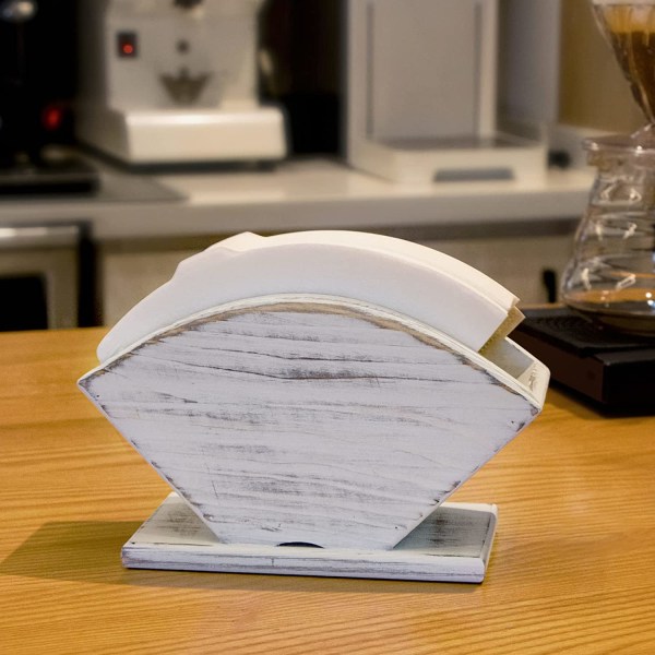 Kaffe Filterholder i fyrretræ, uden filterpapir, Kaffe Filter Pa