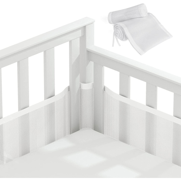 Baby Crib Bumper, Baby Crib Bumper 3D Mesh Liner Air Circulation