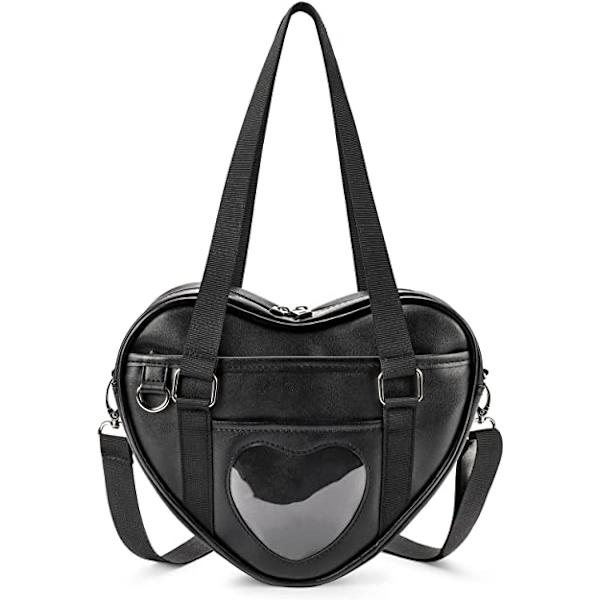 Ita Bag Crossbody Hjärtformad Handväska för Anime Pins Display