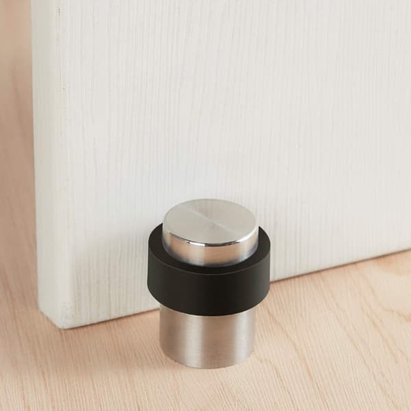 Gulvmonteret dørstopper 4,5 cm rustfrit stål dørstopper dørstopper