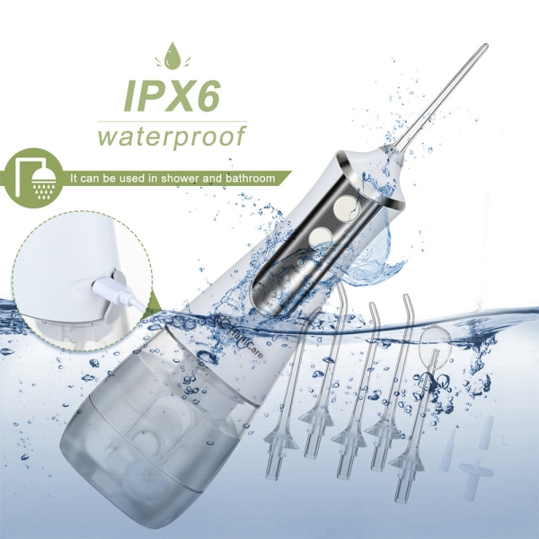 Portable Dental Water Flosser - Profesjonell munnskylling, IPX